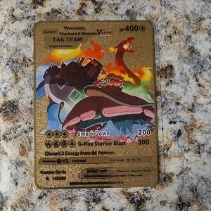 Venusaur & Charizard VMAX Tag Team Pokémon Card